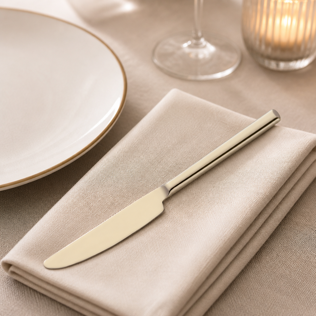 Commercial Champagne Table Knife 12 Pack in stainless steel
