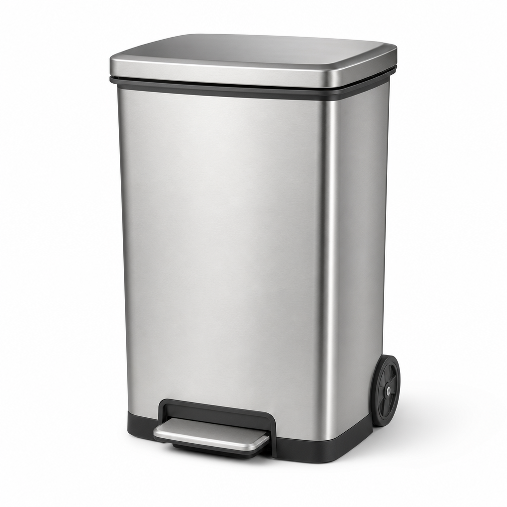 80L Mobile Pedal Food Waste Bin