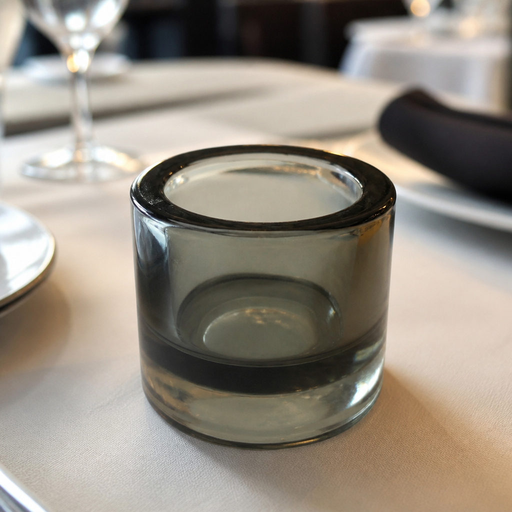 Black Double Ended Tealight Holders 70mm - 12 Pack