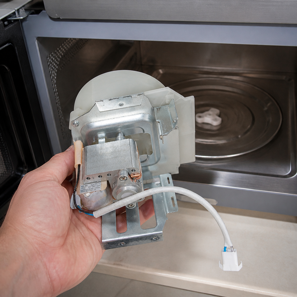 Commercial Microwave Fan Assembly 153mm Height Polypropylene Steel