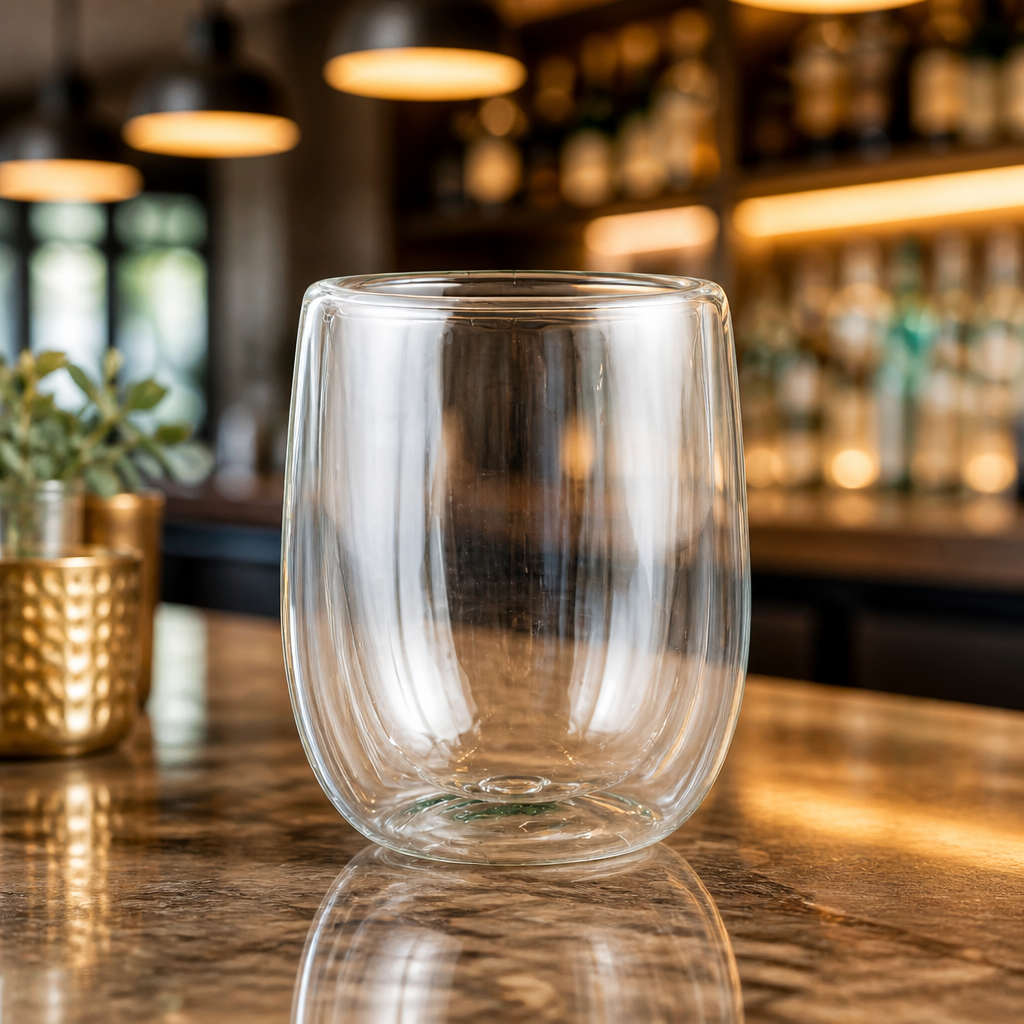 Commercial Double Walled Latte Glasses 270ml 12 Pack
