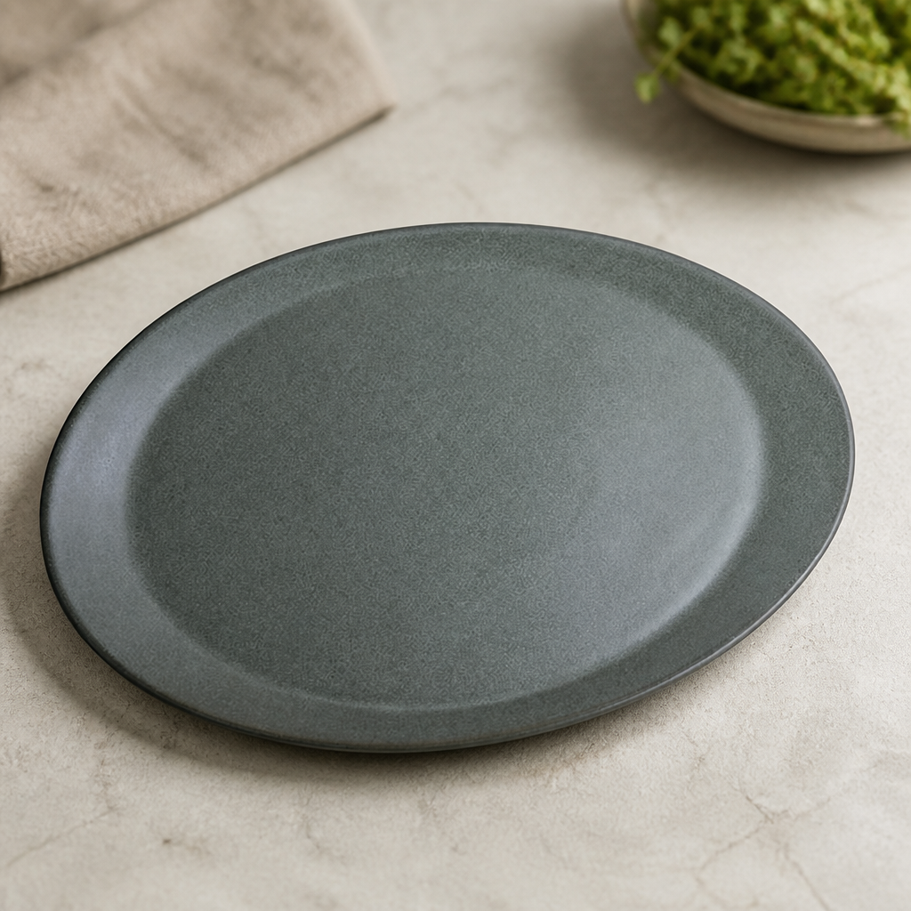 Commercial Teal Coupe Platters 305x202mm 12 Pack