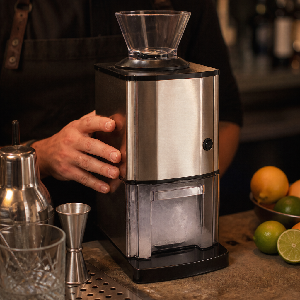 Commercial Ice Crusher with 3 Litre Capacity in Stainless Steel