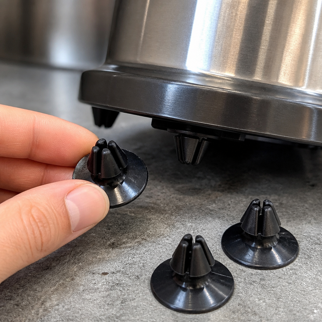 Pack of 4 replacement feet for commercial spice grinder