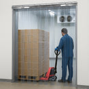 Hook-On Ribbed PVC Freezer Strips – Clear, 300mm Linear Metre