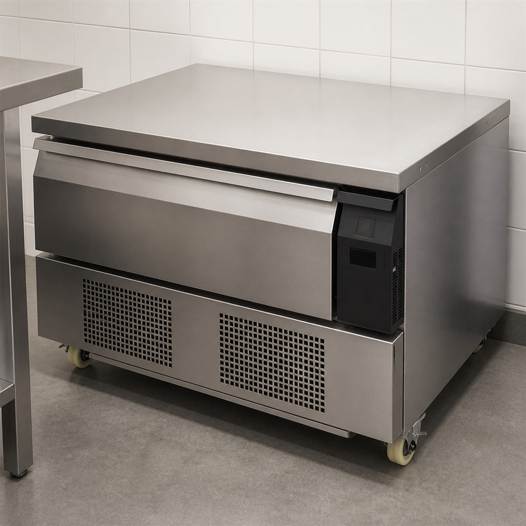 Dual Temperature Counter Fridge Freezer 2xGN Commercial Unit