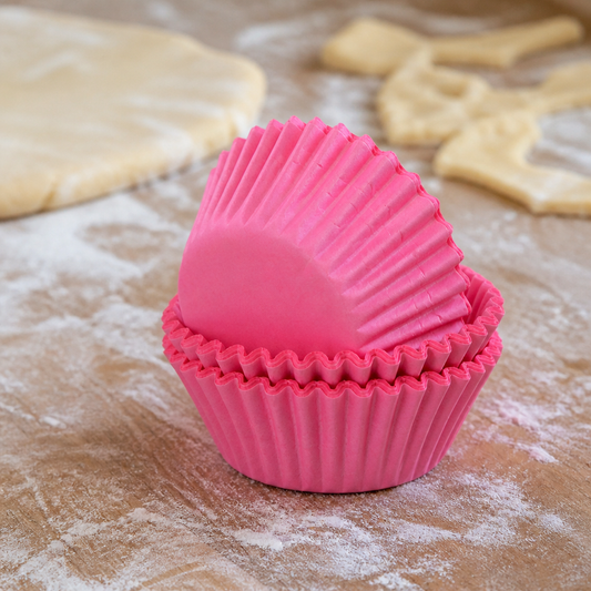 Commercial Pink Cupcake Cases 75mm - 60 Pack