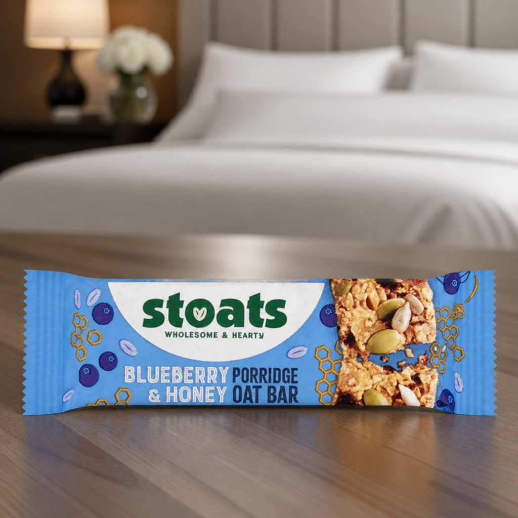 Commercial Snack Bars 42g Blueberry Honey Oat Bars 24 Pack