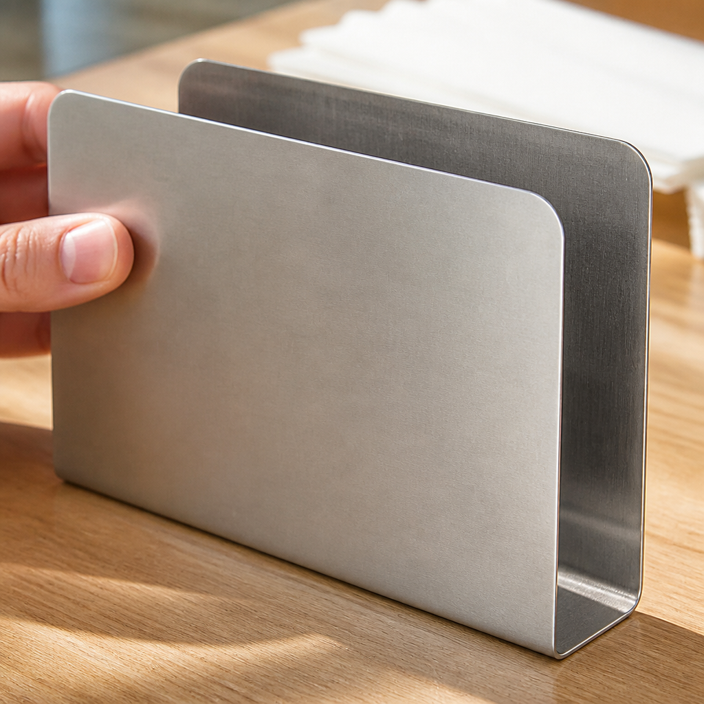 Stainless Steel Commercial Napkin Holder for Tabletop Use