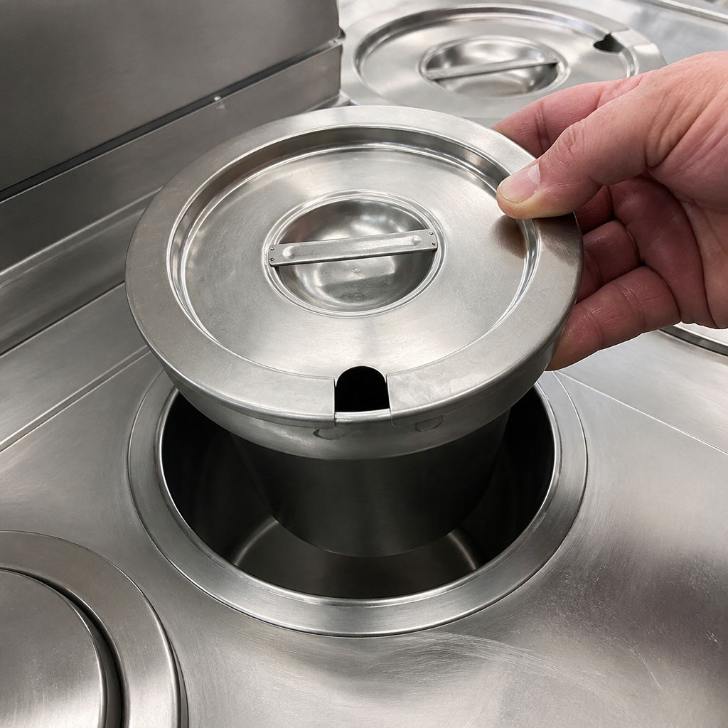 Commercial Stainless Steel Soup Bucket 170mm Height
