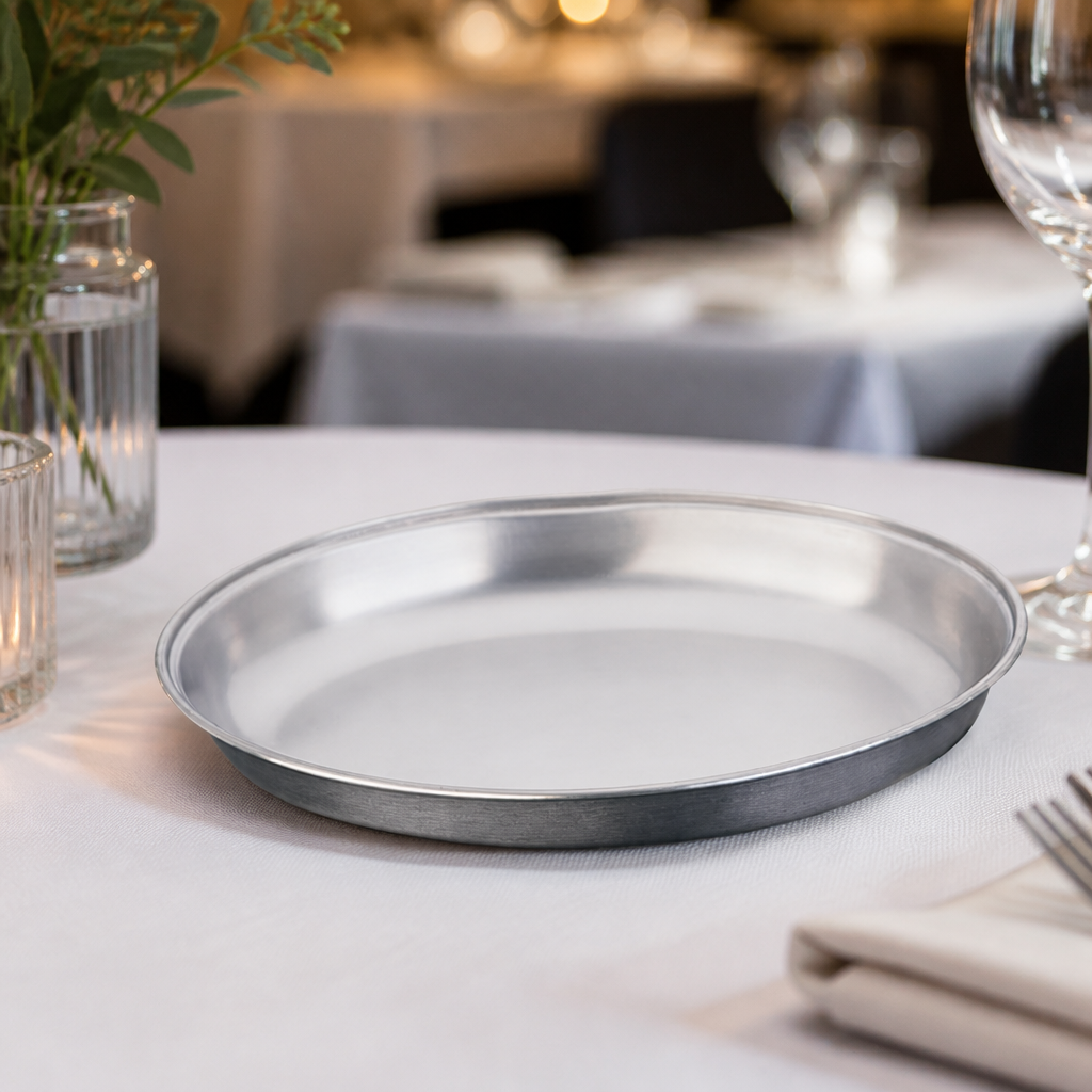 Stainless Steel Oval Serving Dish 252mm for vegetables