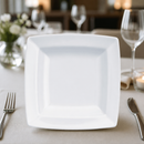 Commercial Square Plates 233mm White Porcelain 6 Pack