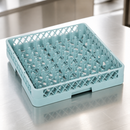 Commercial Plate Dishwasher Rack 500mm Polypropylene Blue