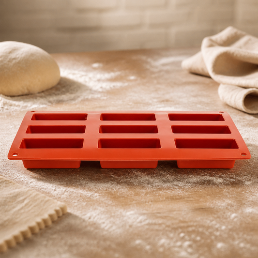 Commercial Silicone Cake Mould 9 Cup Shaped Baking Tool