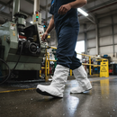 Professional Tyvek 500 Overboot with Anti-Slip Soles for Chemical Protection - High-Quality Professional Grade for Industrial and Commercial Applic...