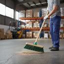 Premium Polypropylene Broom with 13" Brush and 48" Handle for Effective Cleaning