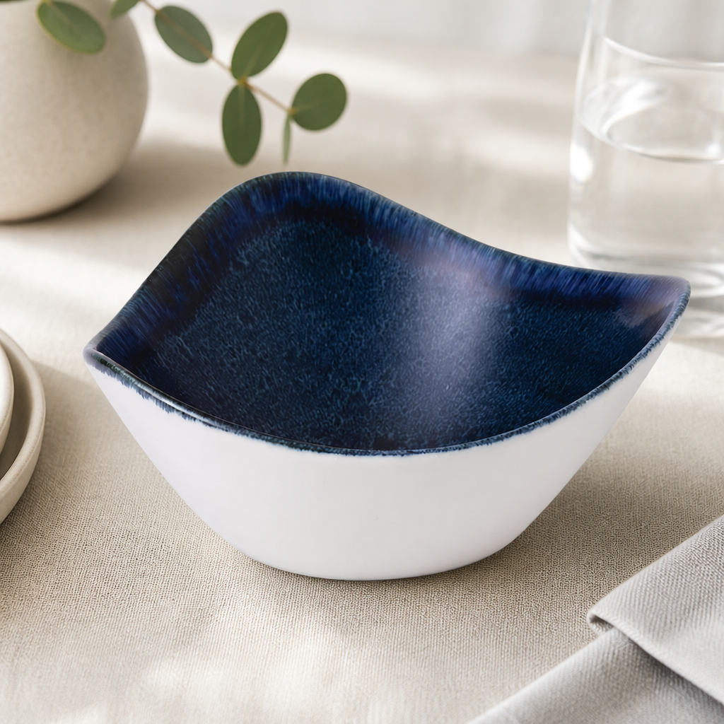 Commercial Triangle Bowls 9oz Plume Design - 12 Pack
