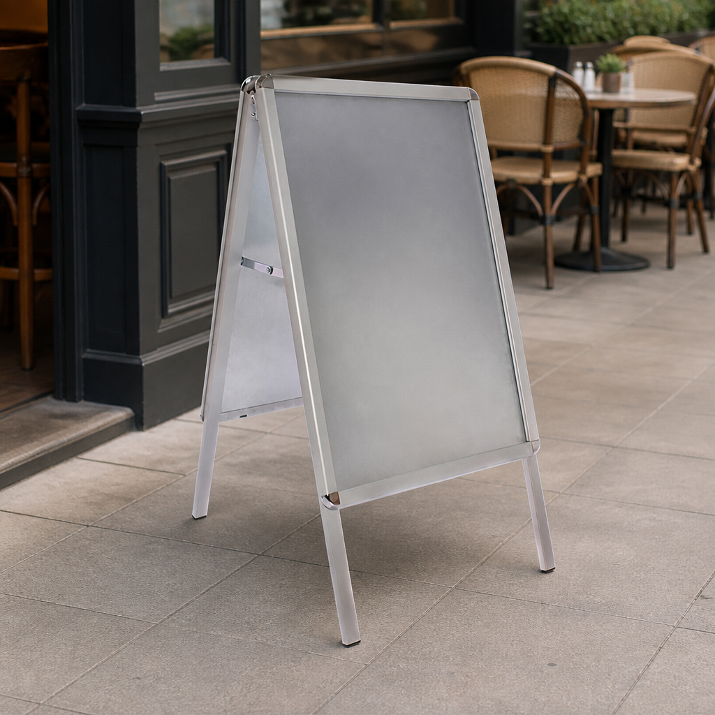 Clip Frame Pavement Sign 780 x 463mm Aluminium