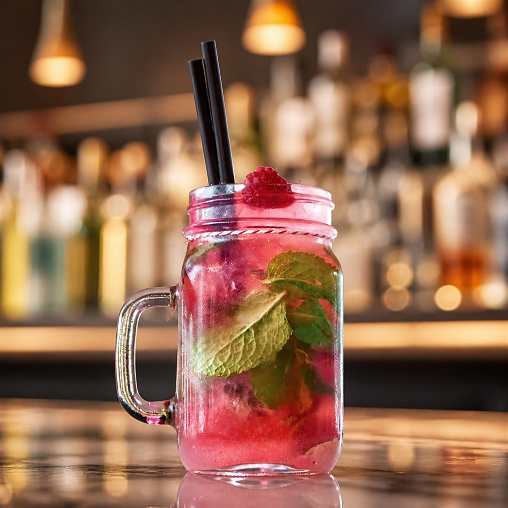 490ml Commercial Drinking Jars Glass Milkshake Glasses 6 Pack