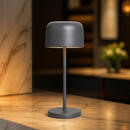 USB-Powered Grey Table Lamp 200mm Cordless Design Indoor Outdoor