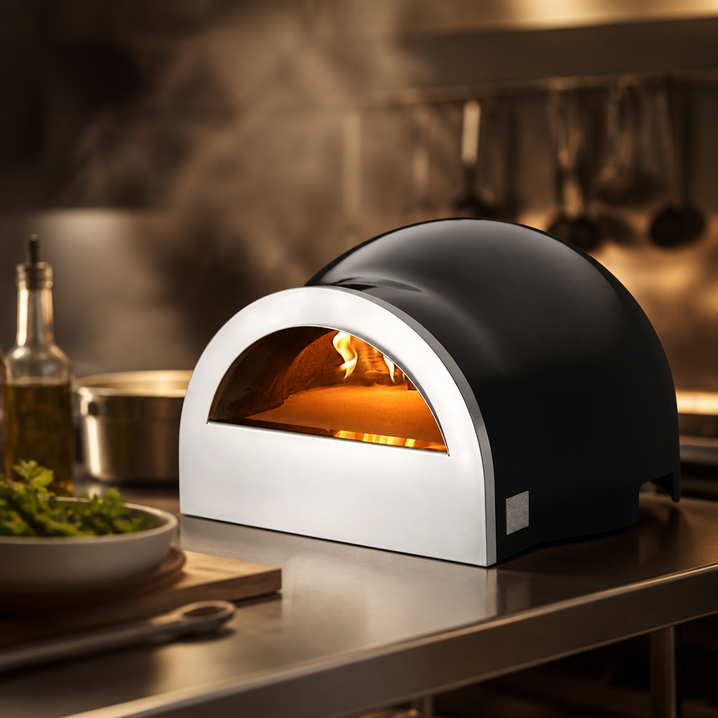 Commercial Wood Fired Pizza Oven Tabletop 320x380 Cooking Area