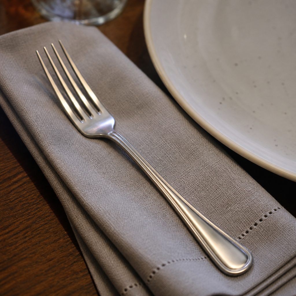 Pack of 12 stainless steel commercial table forks