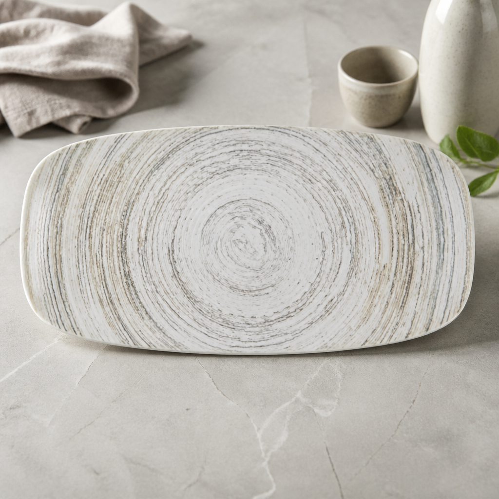 Commercial Chef's Oblong Plates 288 x 152mm - 12 Pack