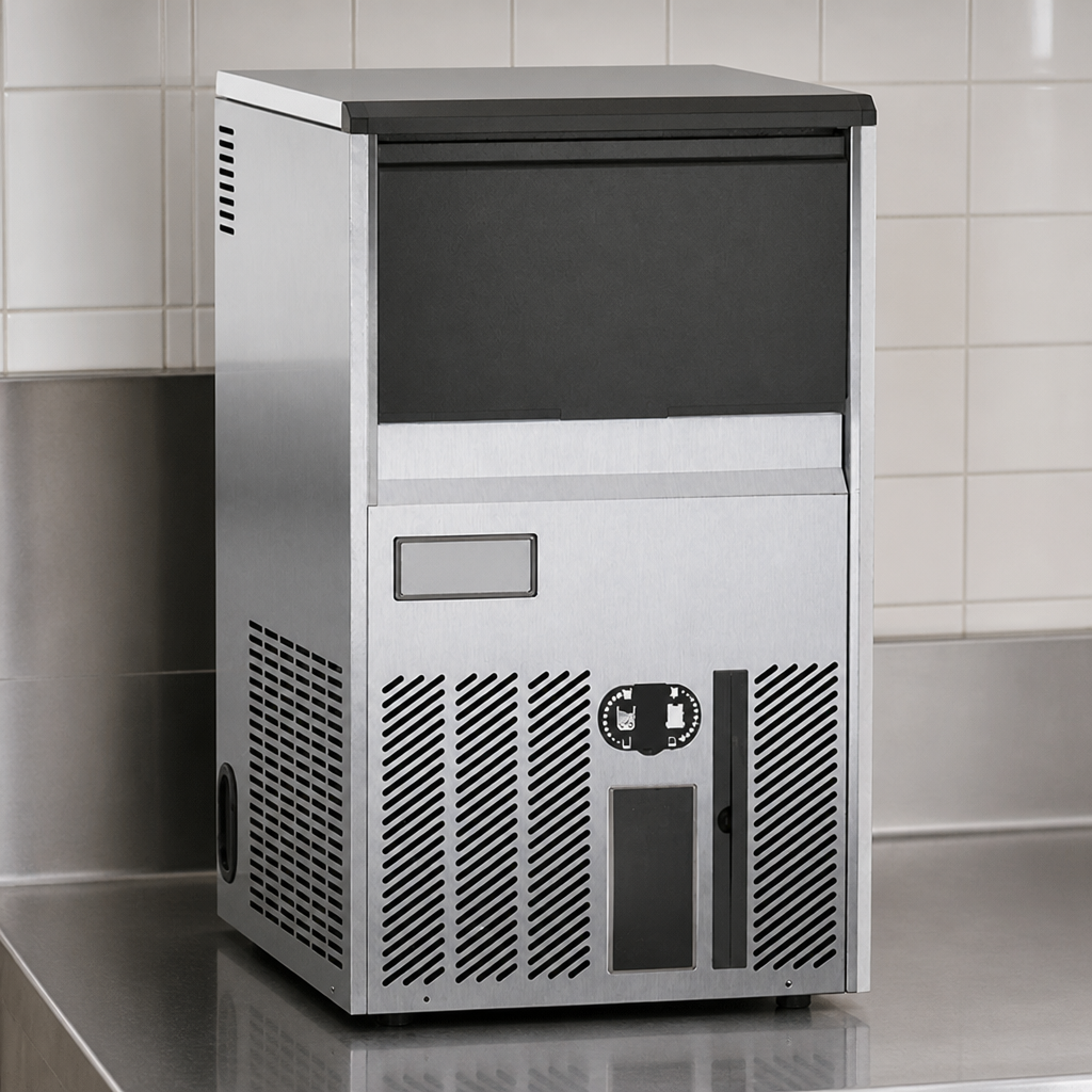 Commercial Bistro Cube Ice Machine 640mm Width 37kg Capacity