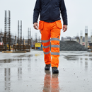 Premium High Visibility Breathable Overtrousers in Orange - Sizes S to 5XL for Enhanced Comfort and Protection