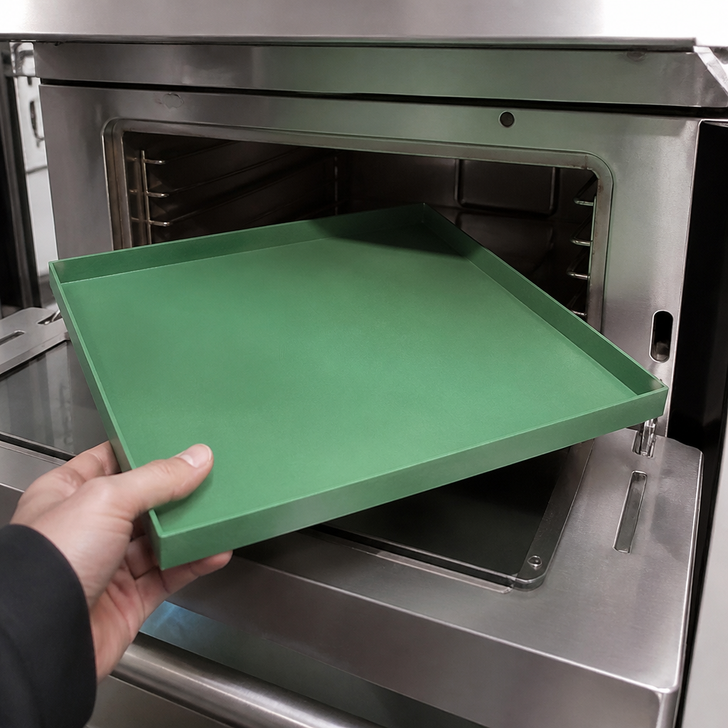 Commercial Full Size Green Deep Cooking Tray for 16" Ovens