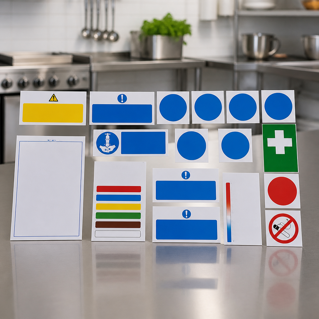 Commercial Kitchen Hygiene Sign Pack for Food Safety Compliance