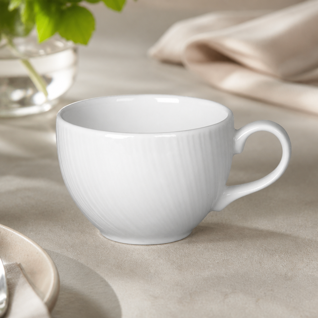 Commercial Tea Cups 227ml Low Cups 36 Pack Elegant Design