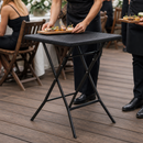Commercial Folding Table Black 620mm for Outdoor Use