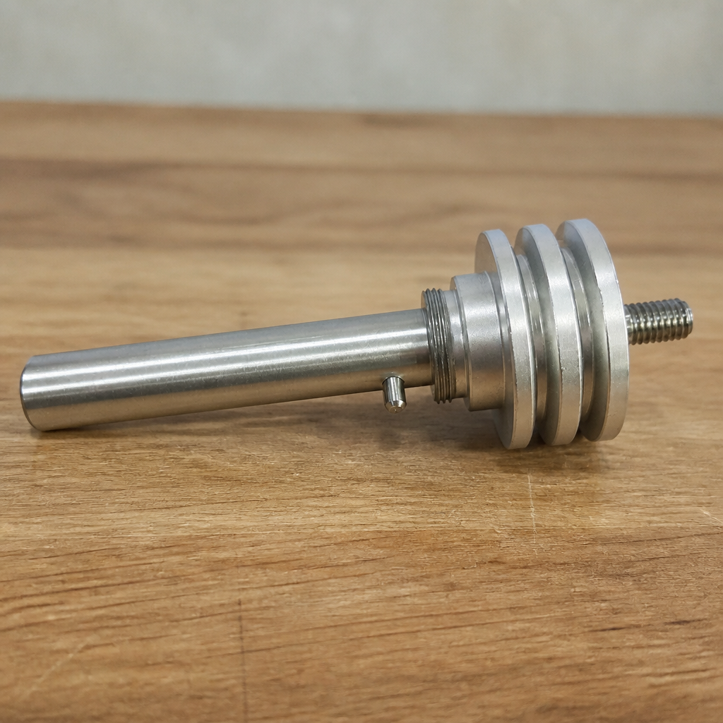 Commercial Glasswasher Shaft Assembly 160mm Height Aluminium