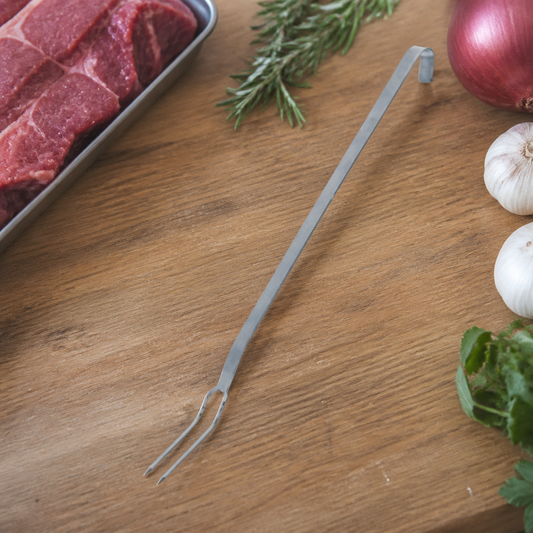 Commercial Two-Prong Meat Fork 560mm Stainless Steel Utensil
