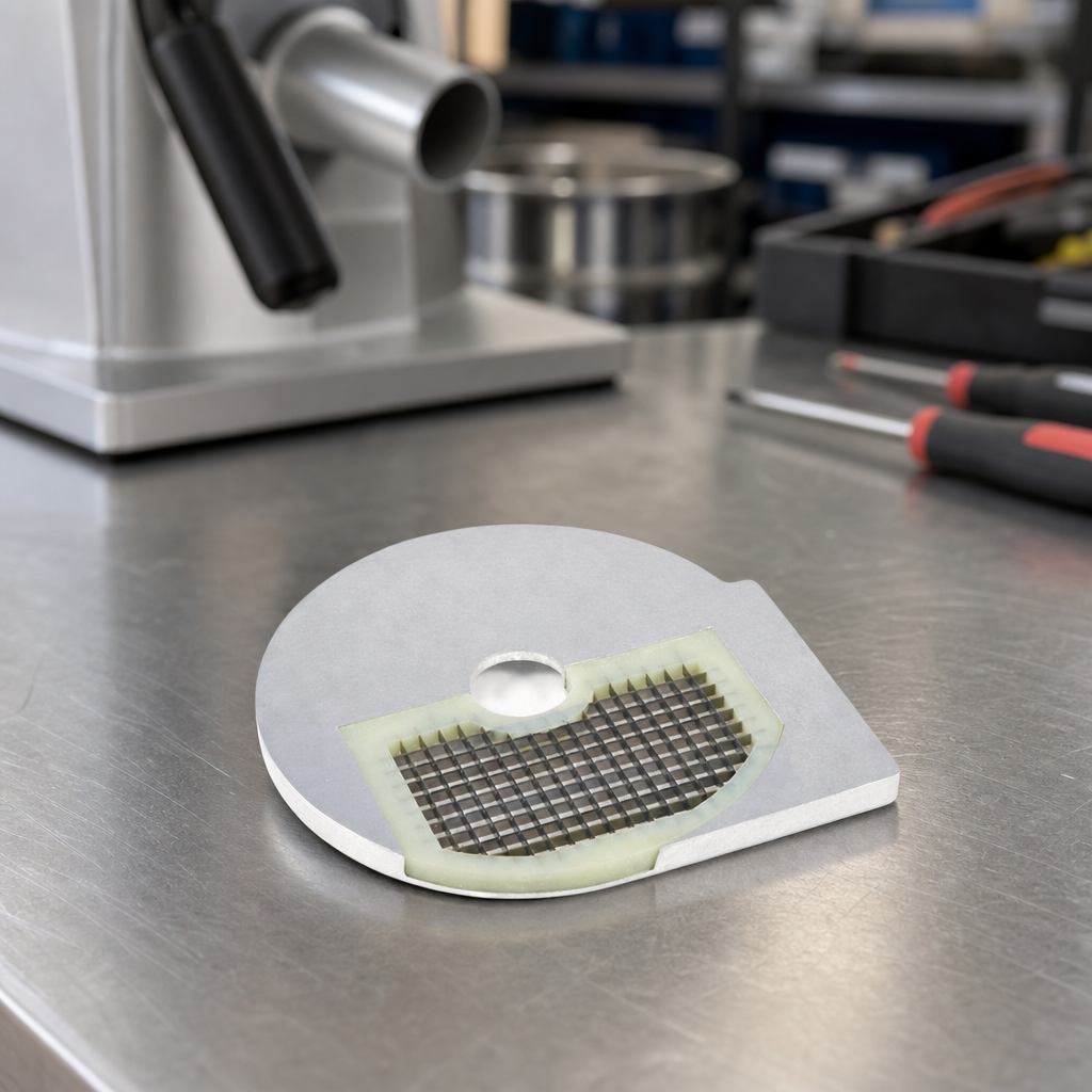 Commercial 8x8mm Dicing Disc for Veg Prep Machine