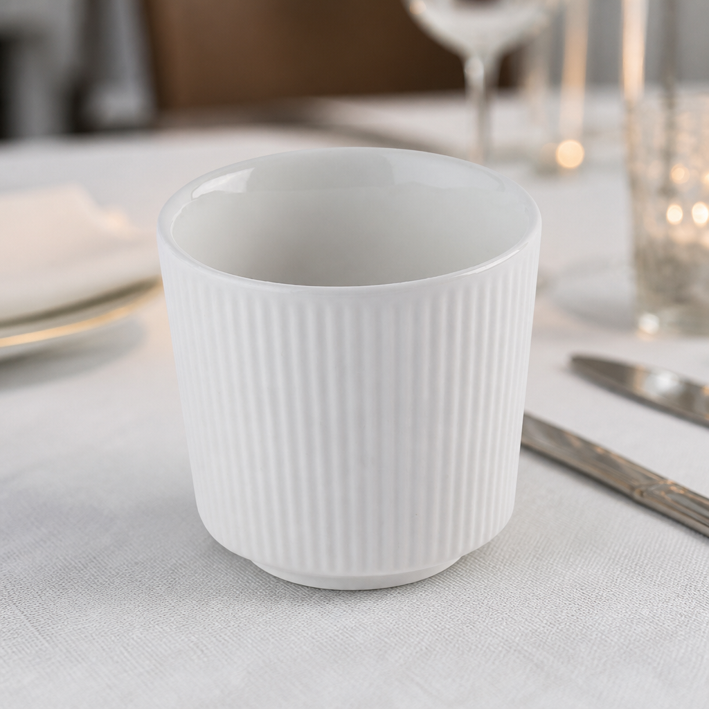 12 pack of 236ml unhandled ceramic cups