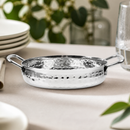 Hammered Stainless Steel Buffet Dish 150mm Commercial Serving Tray