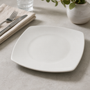 Commercial Rounded Square Plates White 270mm 6 Pack