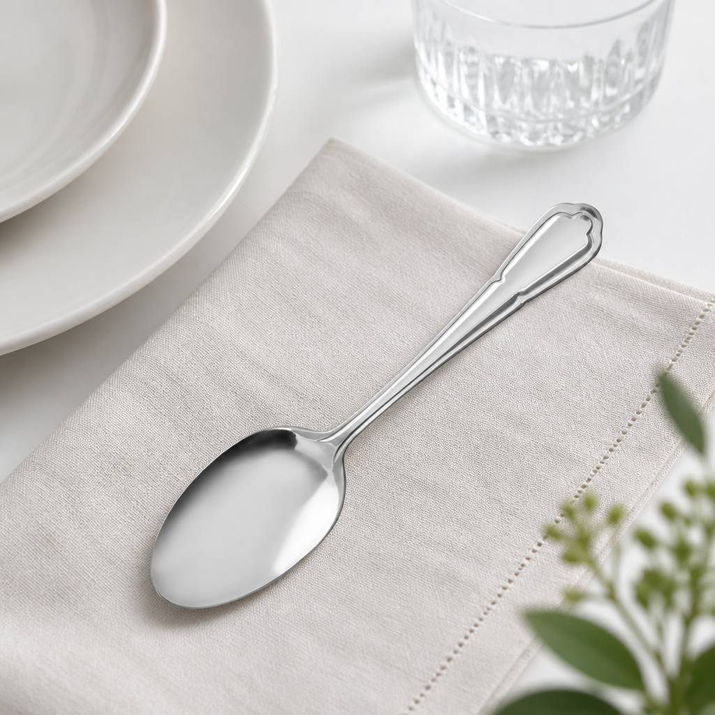 Bead pattern table forks 200mm 12 pack stainless steel