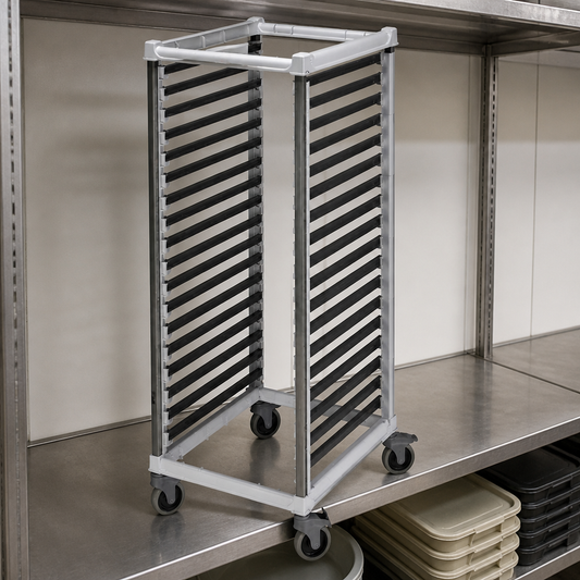 Commercial Racking Trolley 36 Tray Capacity for Food Transport