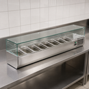 Commercial Countertop Prep Fridge 8x 1/3GN Capacity