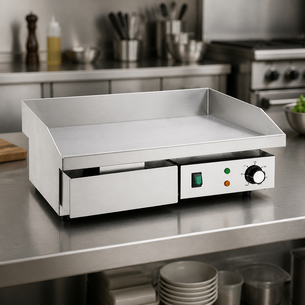 Commercial Countertop Griddle 480 x 310mm Stainless Steel