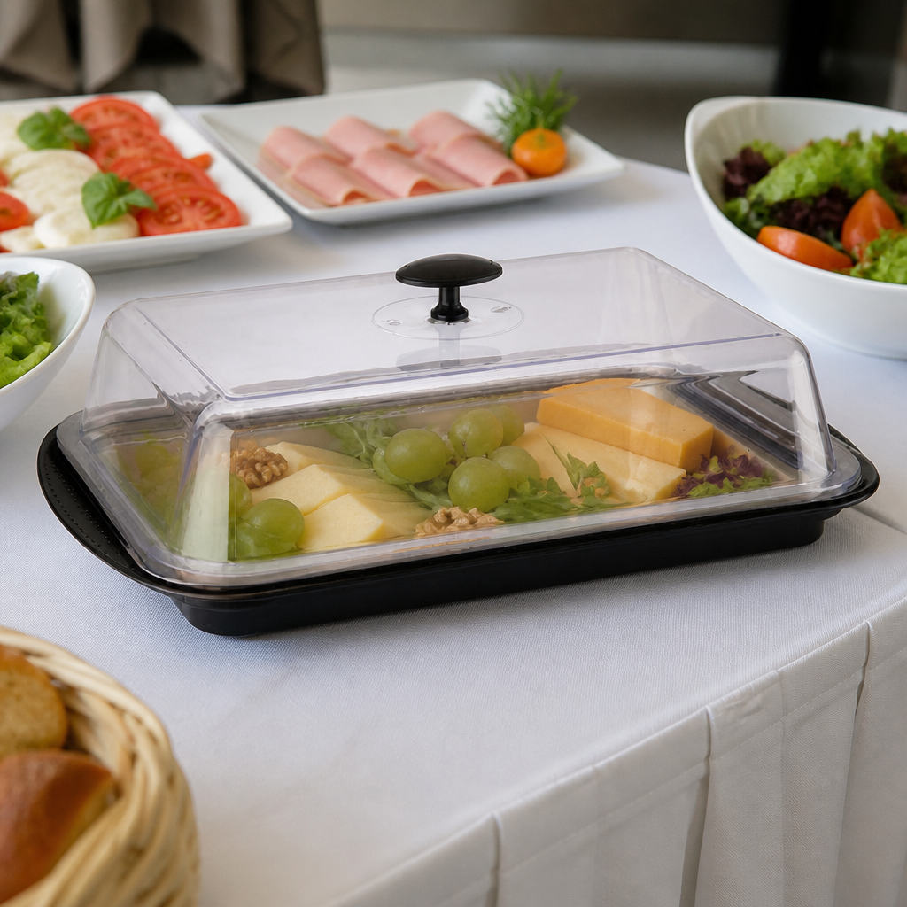 Commercial Chilled Server Set with Transparent Lid 430x290mm
