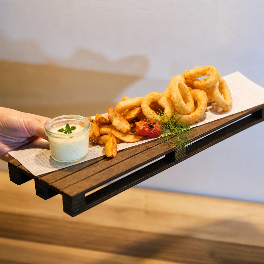 Extra Large Wooden Food Serving Pallet 400mm for buffets