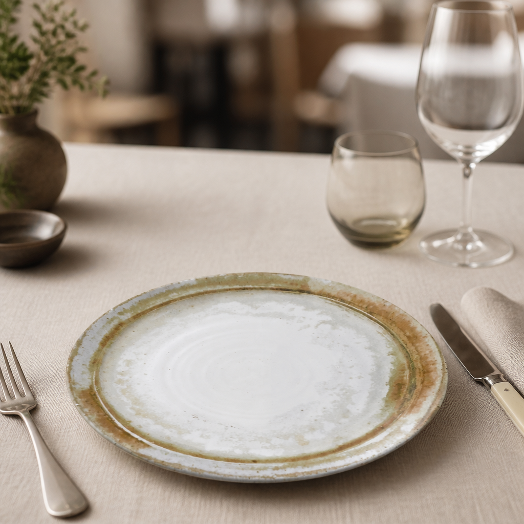 Set of 12 Commercial Organic Coupe Plates 275mm