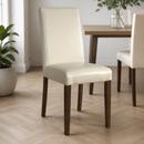 Commercial Faux Leather Dining Chairs Cream - 2 Pack