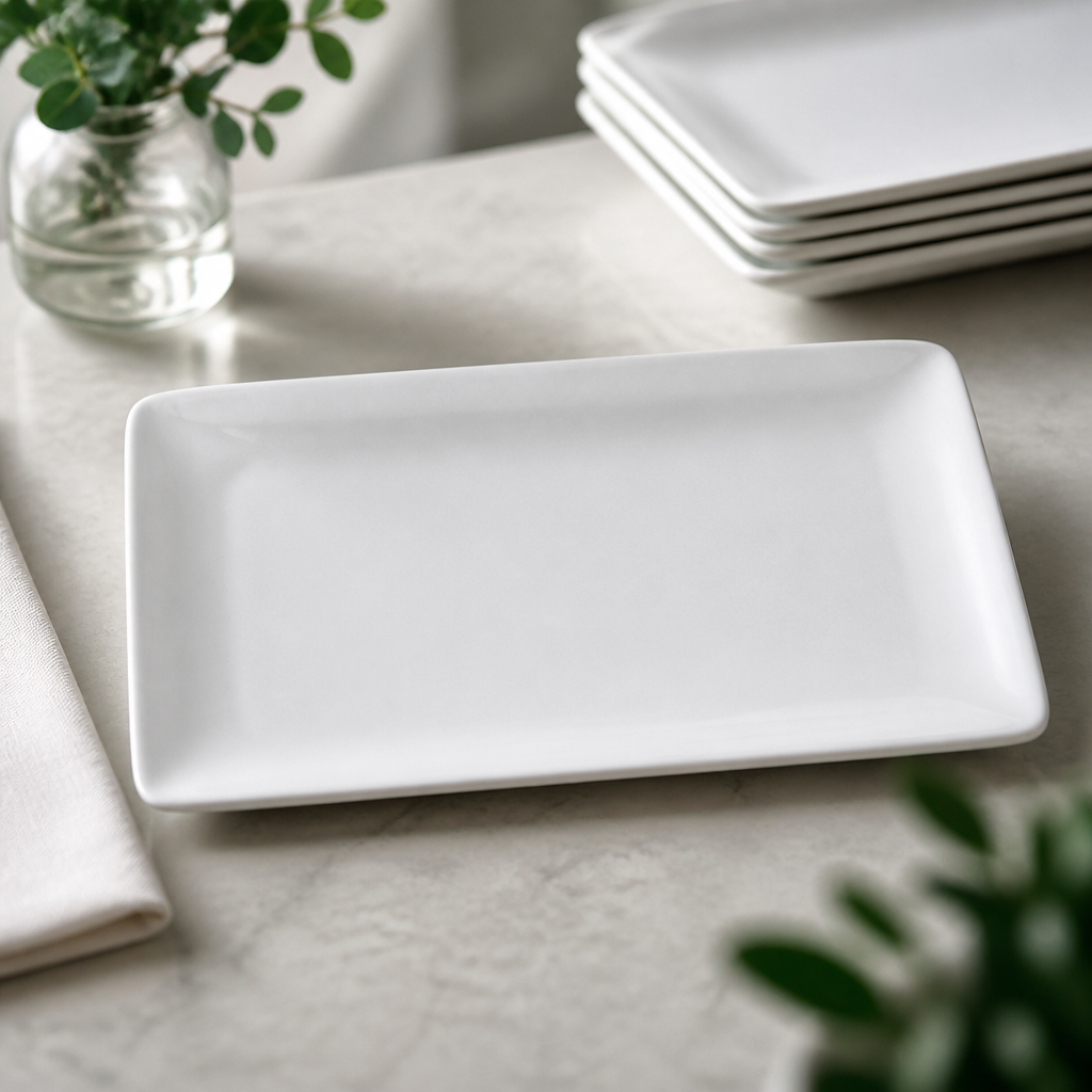 Commercial Pure Rectangular Plates 210 x 350mm 12 Pack