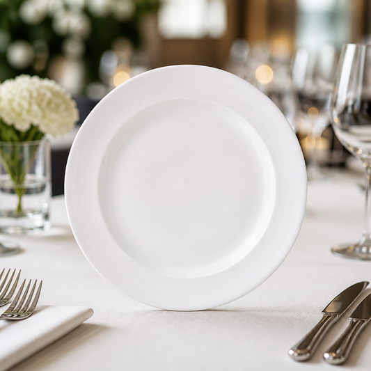 Monaco Commercial Porcelain Plates 255mm 24 Pack