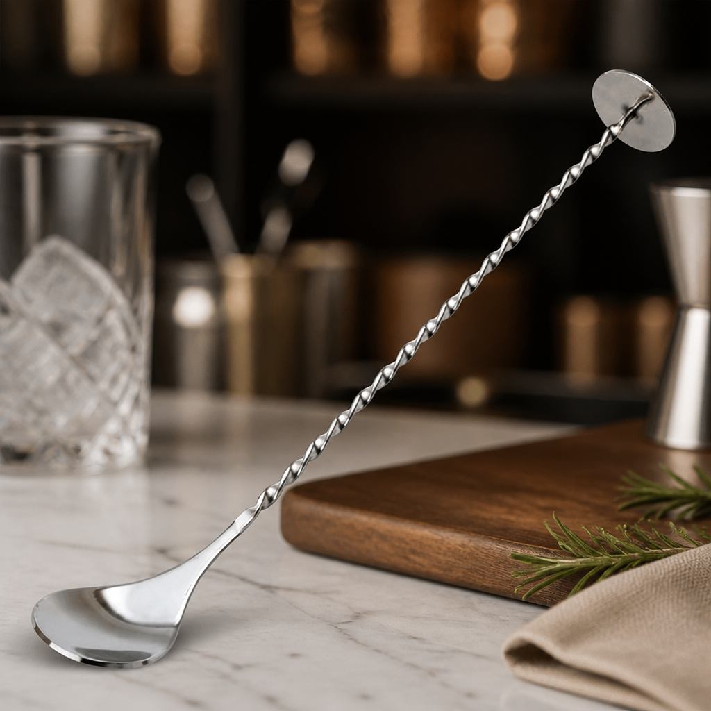 Commercial Cocktail Spoon with Masher for Bar Tools